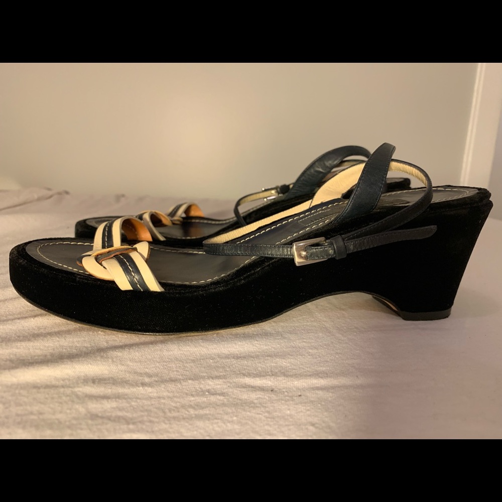 Alberta Ferretti vintage black heeled sandals